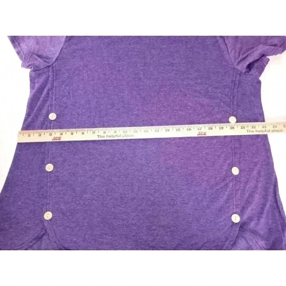Loveu.dear Women's Pullover Purple Button Top sz 2XL - Picture 6 of 11
